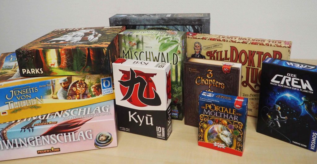verschiedene Spiele aus privatem Bestand der Brettspielfreunde